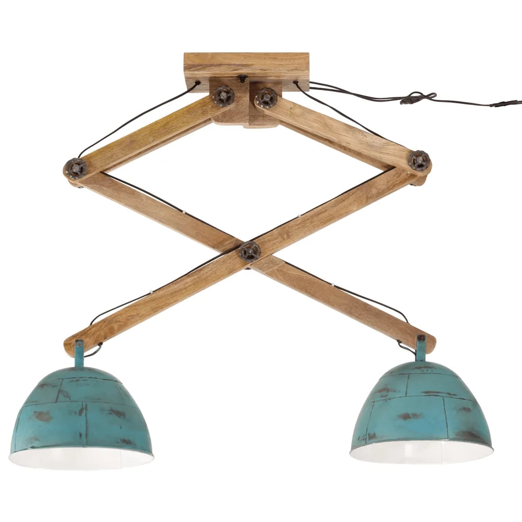 Lampada da Soffitto 25 W Blu Anticato 29x18x85 cm E27 371933