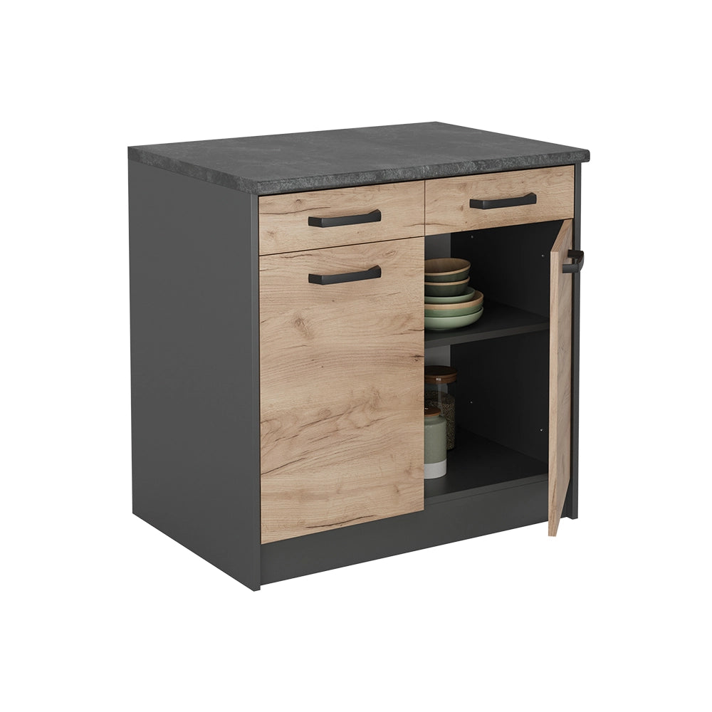 Vicco Pannello laterale per lavastoviglie Antracite Set di 2