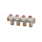 Collettore con vitone 45° a 4 vie 3/4"x 1/2"