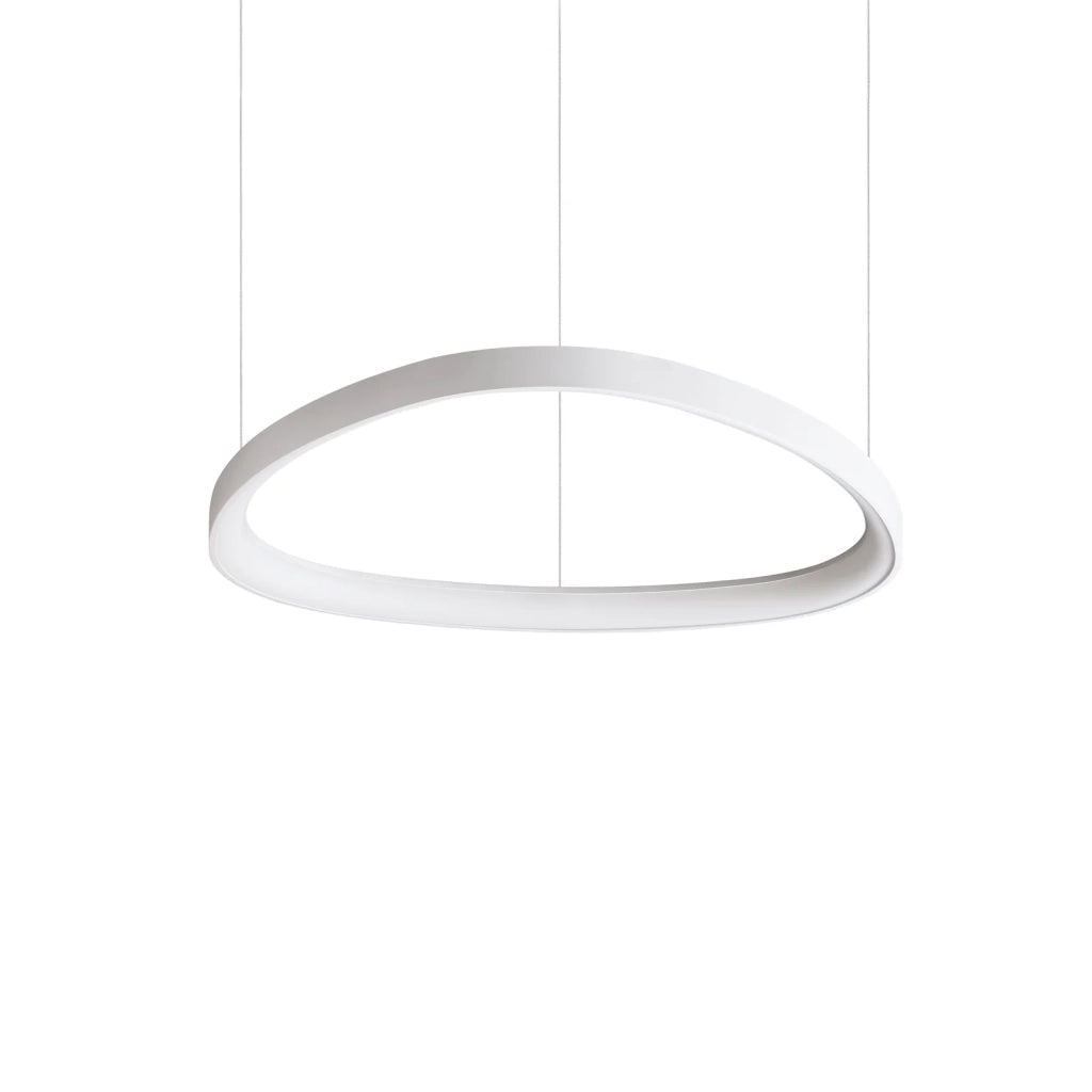 Lampada A Sospensione Gemini 1 Luce Led Integrato Bianca 47W Ip20