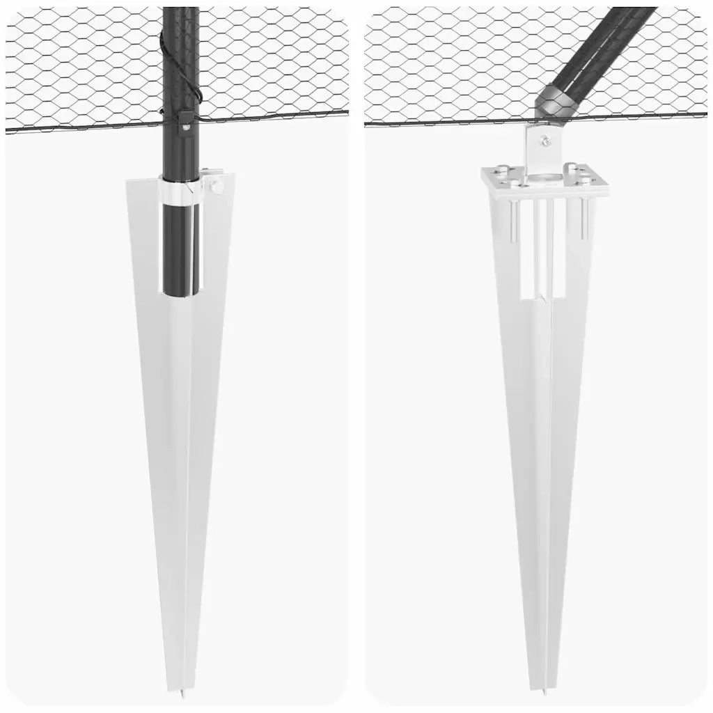 Palo della recinzione Grigio 50 x 1,2 m (rete da 13 mm)
