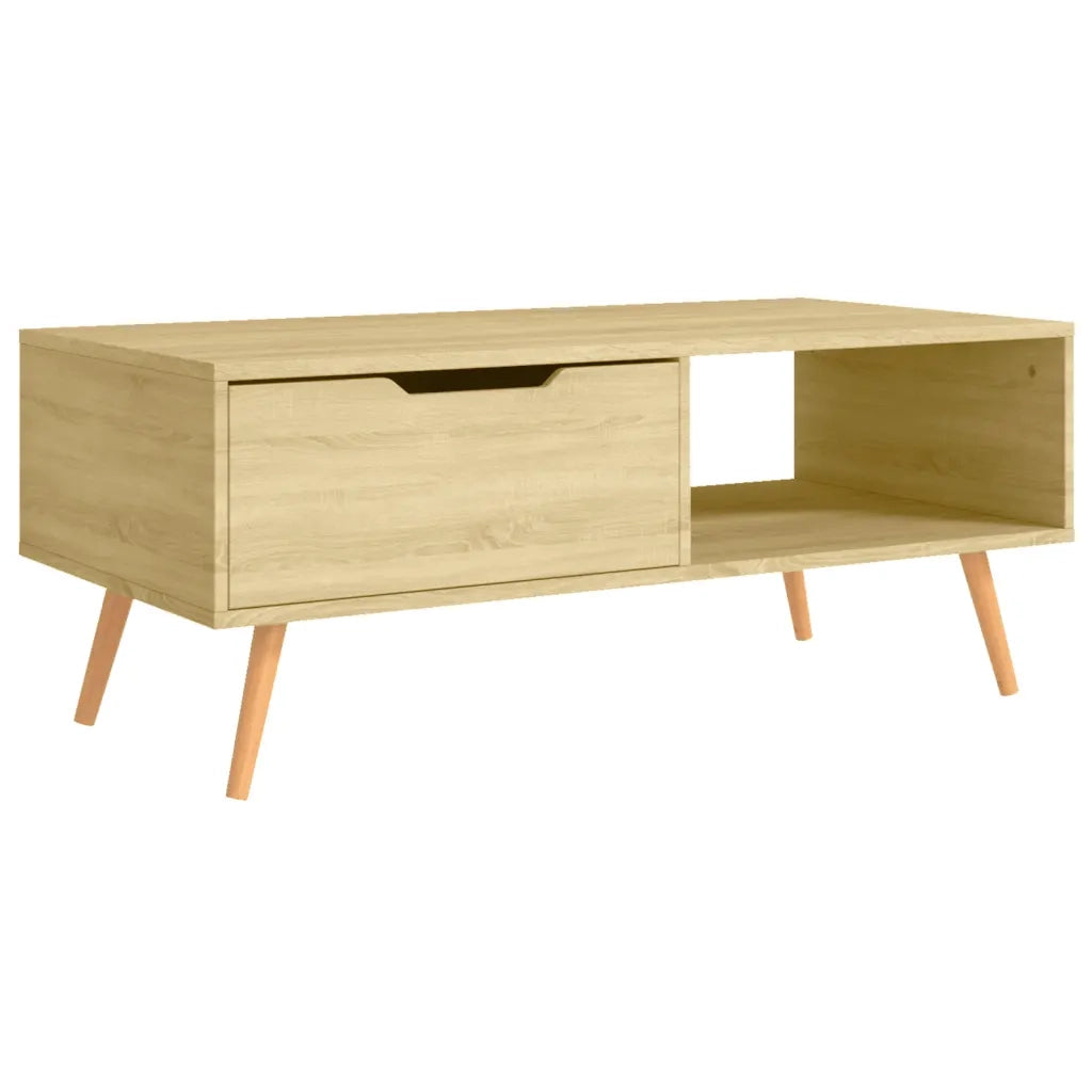 Tavolino Salotto Rovere Sonoma 100x49,5x43 cm Legno Multistrato 326789