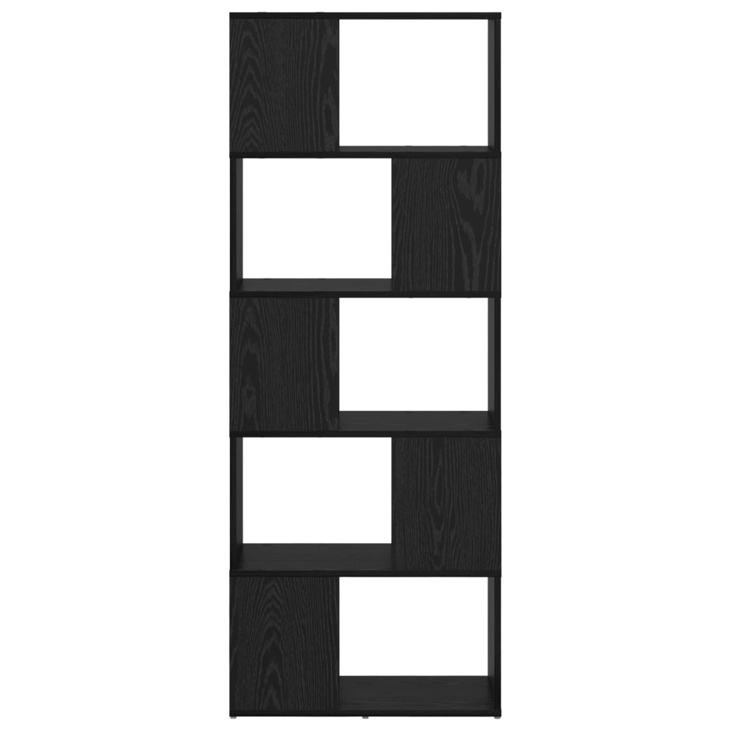 Libreria Quercia Nera Legno Ingegnerizzato 60 x 24 x 155 cm