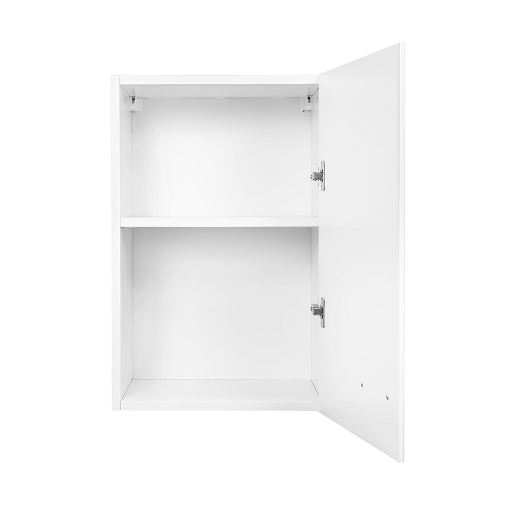 Pensile multiuso 45x32 in legno bianco con due ripiani Fedra