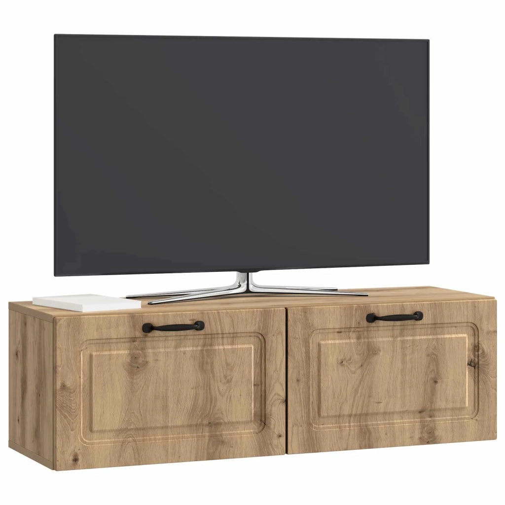Mobile Porta TV da Muro Rovere Artigianale 98 x 31 x 30 cm 899414