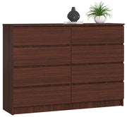 Cassettiera AKORD K140 Wengé 138 cm 8 cassetti 138x40x99 cm