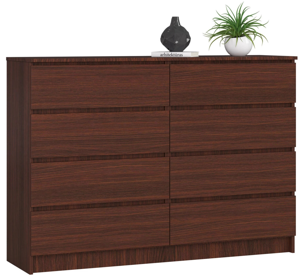 Cassettiera AKORD K140 Wengé 138 cm 8 cassetti 138x40x99 cm