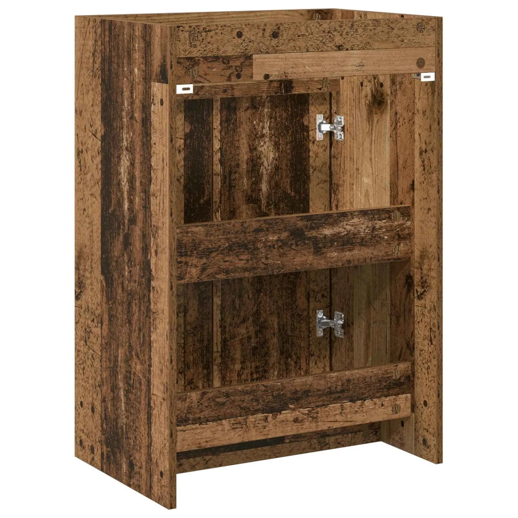 Mobiletto da Bagno Sotto Lavabo Legno antico 56 x 37,5 x 81 cm 890782