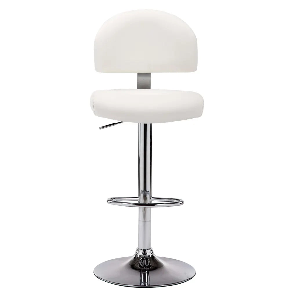 Sgabello da Bar Bianco in Similpelle 249647