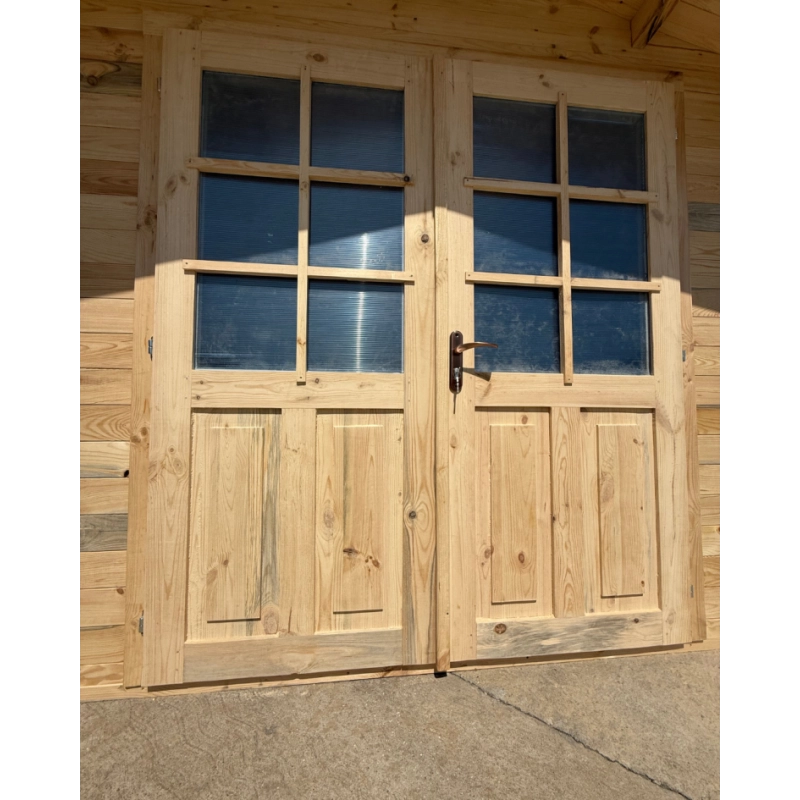 Casetta in Legno da Giardino per Esterni, Sistema Block House, Doghe Spessore 28mm - articolo BLOCK3x3/28DP - 110014