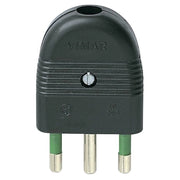 SPINA 2P+T 16A ASSIALE NERO
