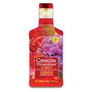 CONCIME LIQUIDO 'GERANI E PIANTE FIORITE' ml 375  - CRESCITA MIRACOLOSA