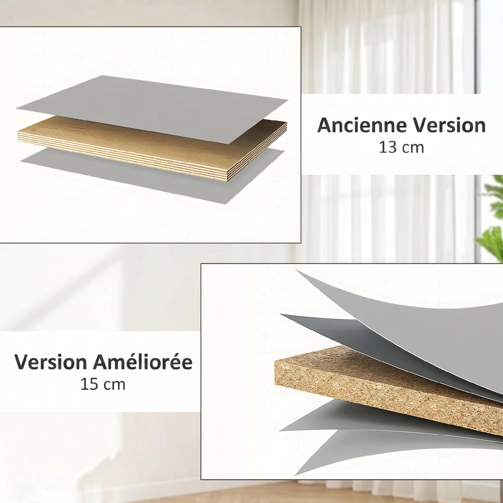 Cassettiera con coperchio ribaltabile ¨C Minimal ¨C Grigio 100x40x40 cm