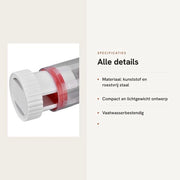 Raspatore per Formaggio Mini - Acciaio Inossidabile - Plastica - Con Contenitore - Per Formaggio/Zucchero/Garlico - Leggero 210 g - Raspa