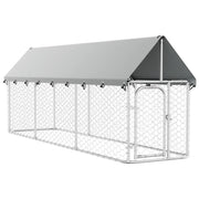 Gabbia per Cani da Esterno con Tetto 400x100x150 cm cod mxl 51247