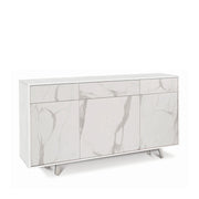 Mobile 3 Ante 3 Cassetti Kit Ossido Bianco cm 164x41x92h - Sarmog