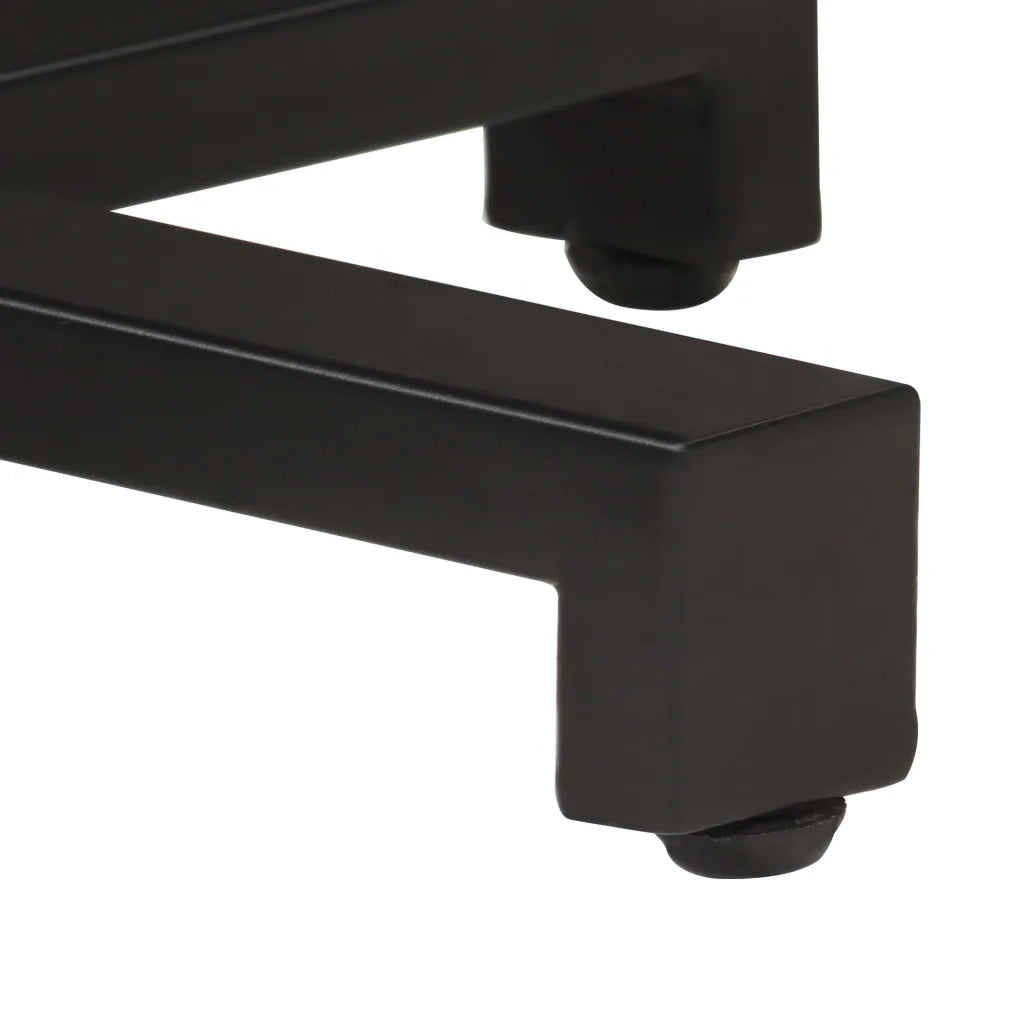 Tavolino da Bistrot Quadrato 80x80x75 cm Legno di Mango Grezzo 320268