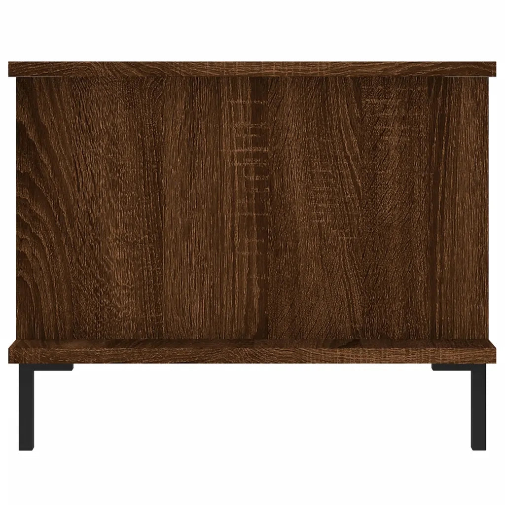 Tavolino da Salotto-Tavolino da soggiorno-Tavolo Rovere Marrone 90x50x40cm Legno Multistrato 718684