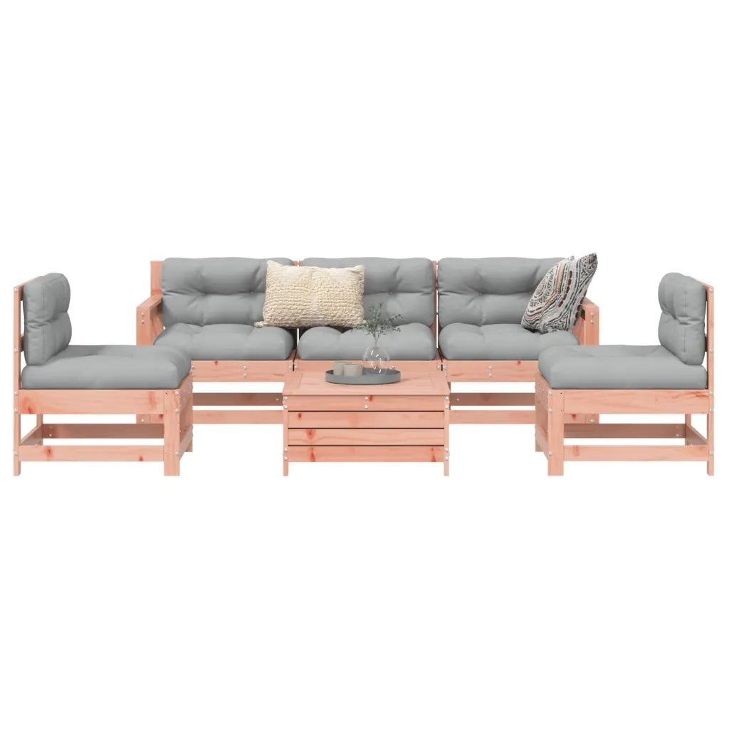 Set Divani da Giardino 6 pz in Legno Massello Abete Douglas 3250730