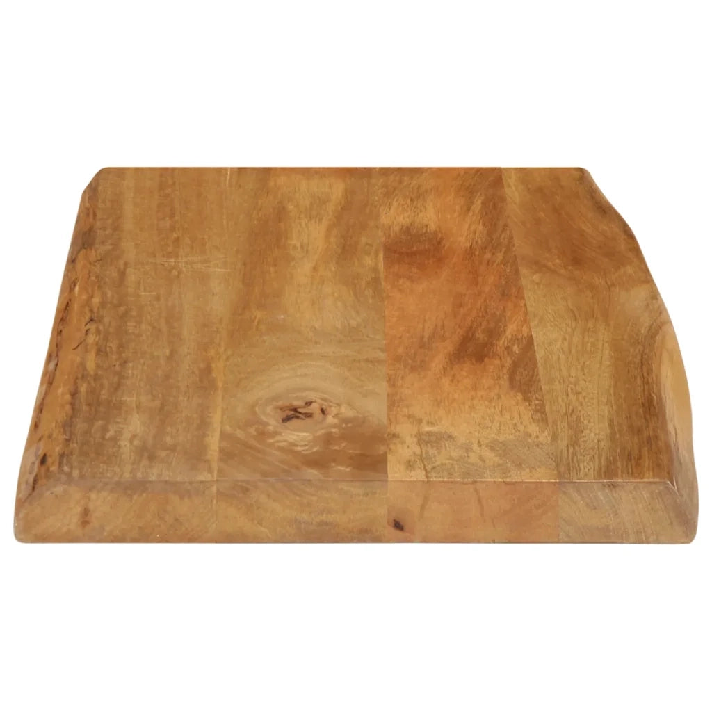 Piano Tavolo 70x40x2,5 cm Bordi Vivi in Legno Massello di Mango 370753