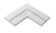 PCALA1- RACCORDO PICCOLO A "L" PER PROFILI/STRISCE LED 2 PEZZI PER CARRARA "P"