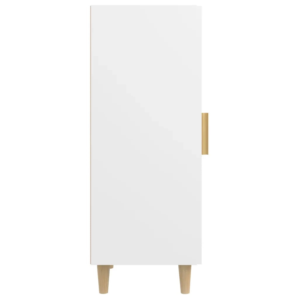Credenza Bianca 34,5x34x90 cm in Legno Multistrato
