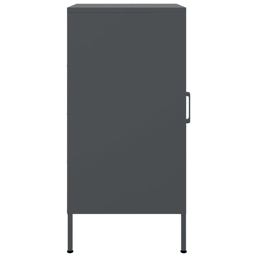 Credenze 2 pz | Madia | Buffet da pranzo | Armadio da pranzo Antracite 36x39x79 cm in Acciaio