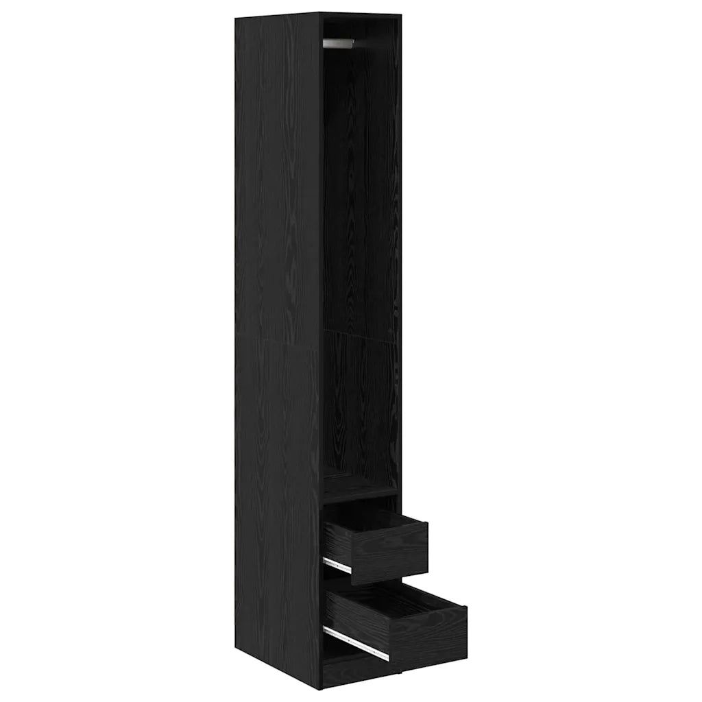 Guardaroba Rovere Nero 50 x 30 x 200 cm Legno multistrato 3403221