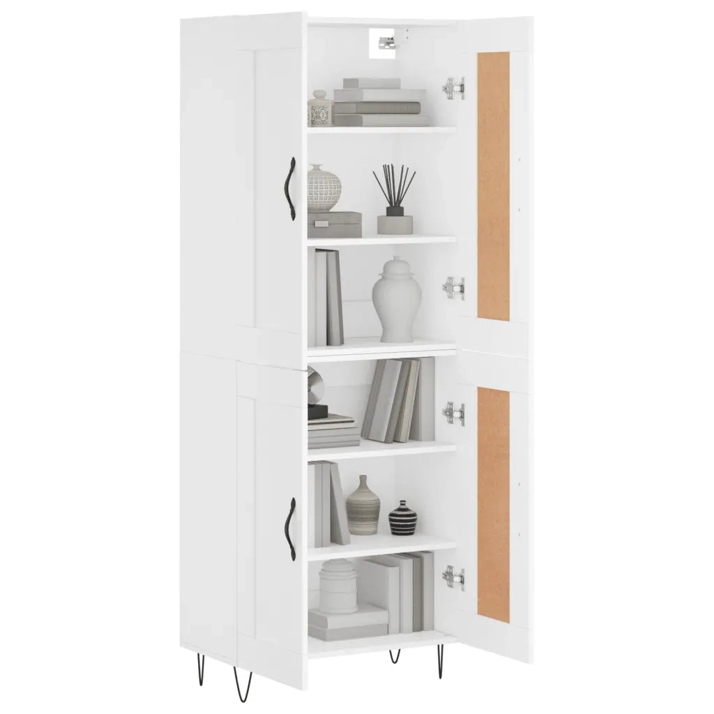 Credenza Bianca 69,5x34x180 cm in Legno Multistratocod mxl 78047