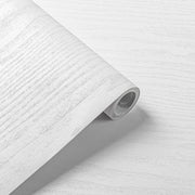 Papier adesivo bianco per legno 40x300cm - impermeabile - carta da parete per rinnovamento di mobili e decorazione di muri