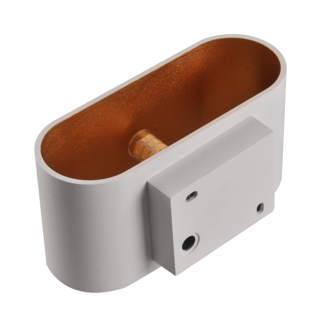 Applique da parete ELISSA bianco oro in alluminio 1xG9 Polux