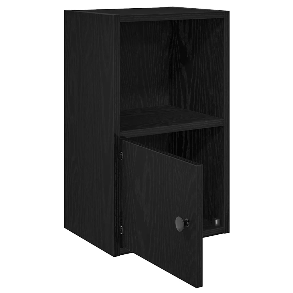 Libreria Rovere Nero 31x24x52 cm in Legno Multistrato