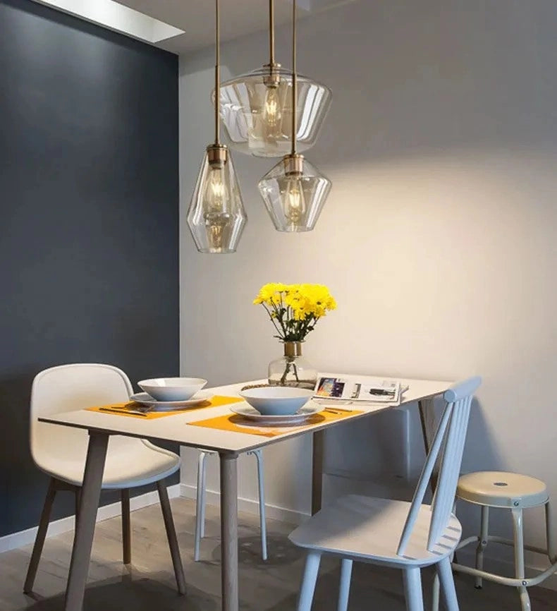 Lampada Da Soffitto Di Vetro APP439-1CP Amber