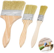 Pensiletti Set - 3 Pennelli - Dimensioni 38mm/50mm/100mm - Setole di Alta Qualità in Fibra Sintetica - Manico Ergonomico - Ideali per Legno/Muri