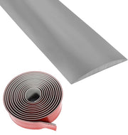 Profilo di transizione in vinile autoadesivo da 4cm×3m, strisce di copertura per piatti di pavimento, strisce di copertura per nervature di legno per pavimenti (grigio)