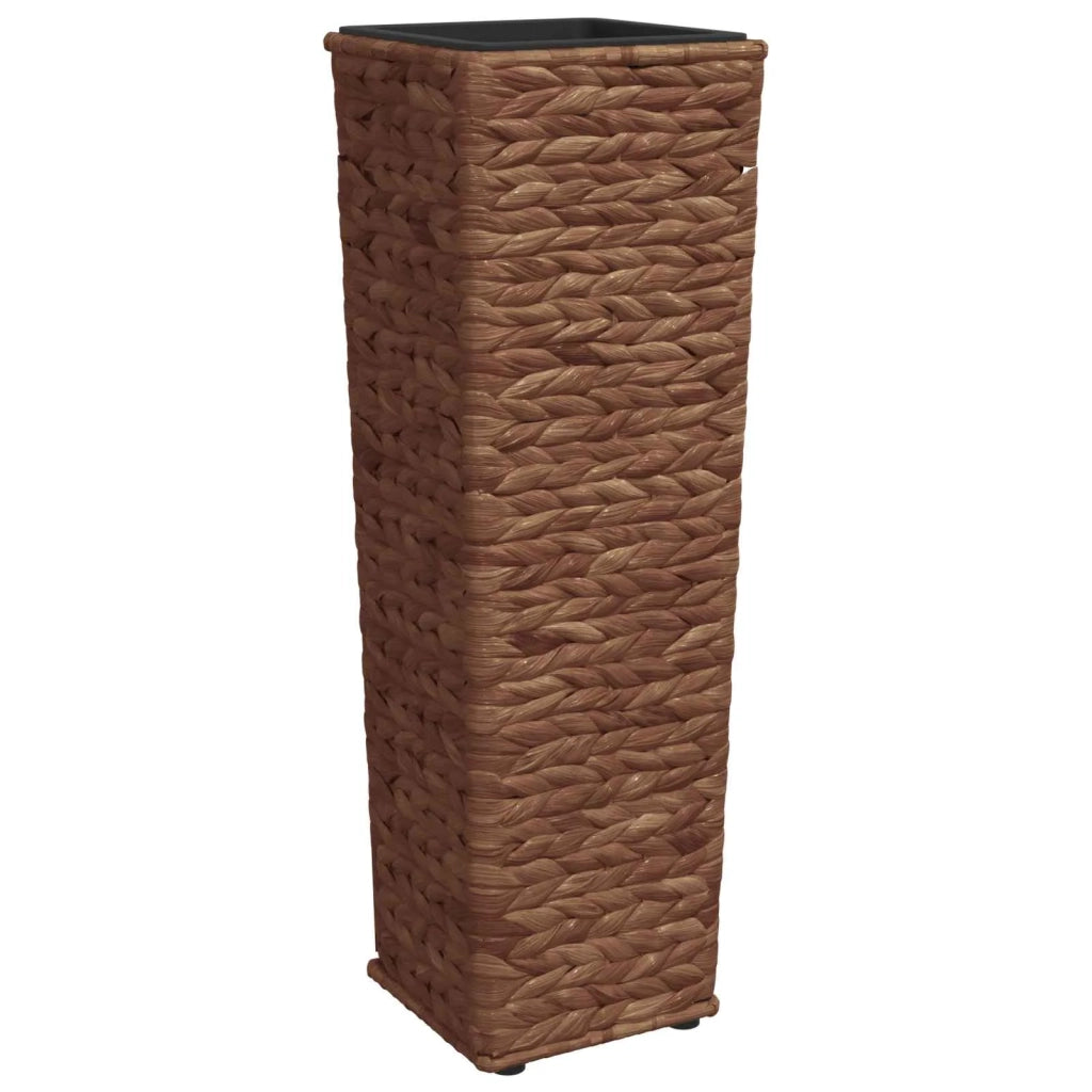 Letti Rialzati 3 pz in Giacinto Intrecciato Marrone Scuro 45569