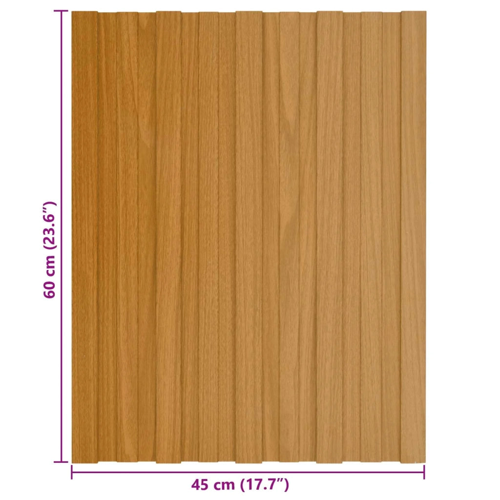 Pannello per tetto 12 pcs Naturale 60 x 45 cm Acciaio zincato 42047107
