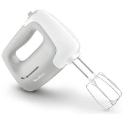 Moulinex HM450B PrepMix Sbattitore Elettrico 450W 5 Velocita' Turbo 2 Fruste 2 Ganci Impastatori Acciaio Inox colore Bianco Grigio