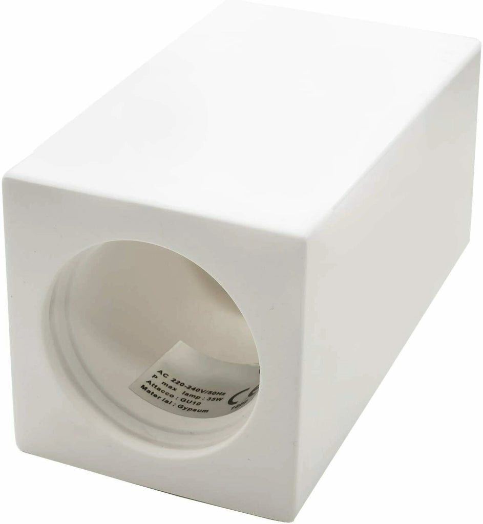 Porta faretto quadrato plafoniera GU10 gesso luce soffitto interni negozio 230V