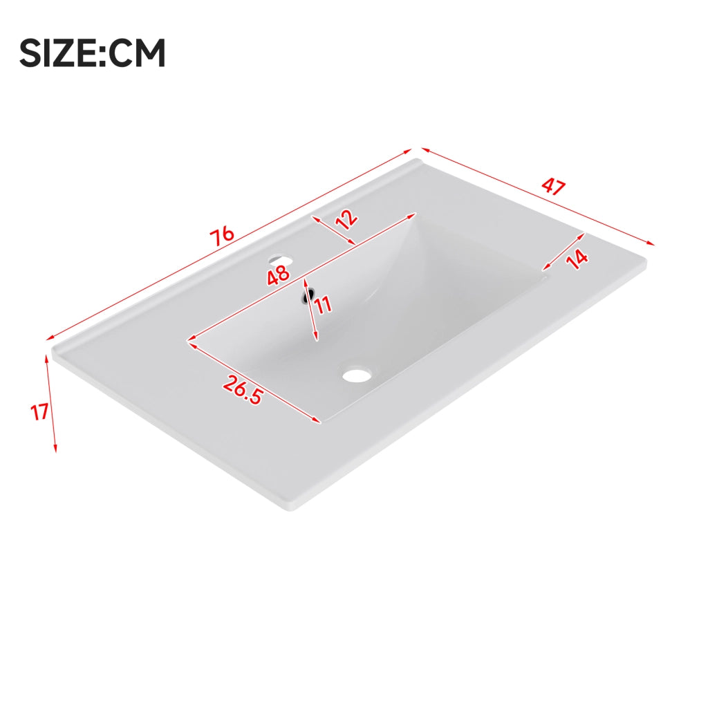 Mobile bagno con 2 cassetti e lavabo integrato; LED e piedini alti per bagno; rosa; 76×47×89 cm