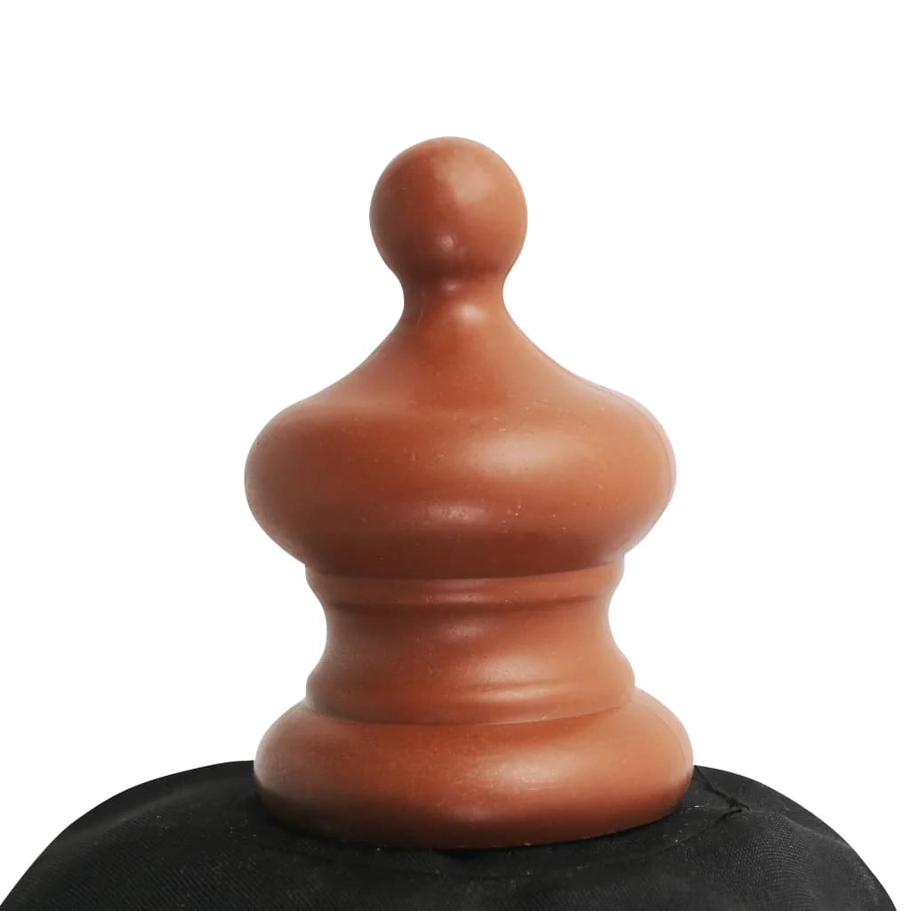 Ombrellone da esterno con palo in legno 350 cm nero 02_0008253