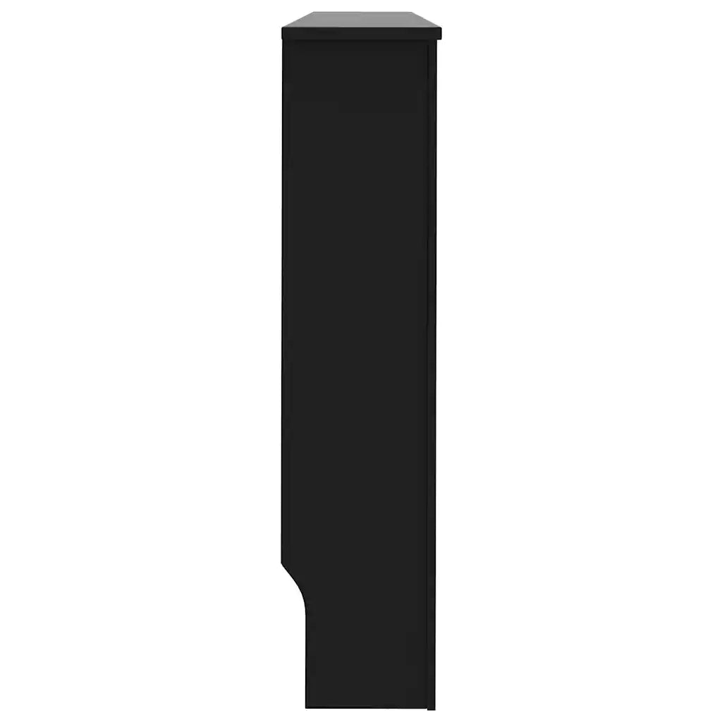 Copertura per Radiatore Nera 152x19x81,5 cm in MDF 288177
