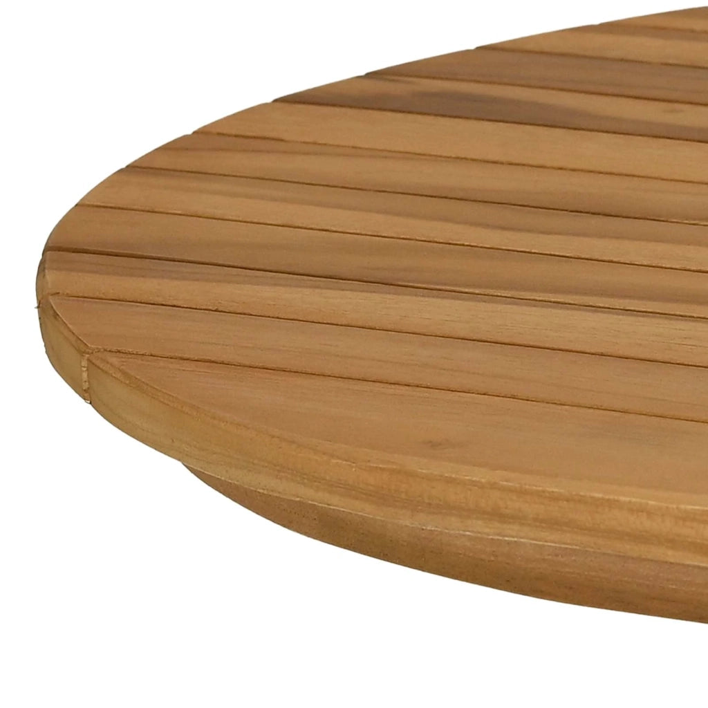 Piano del tavolo 100 x 50 x 3,5 cm Ovale Legno di teak solido 42033162