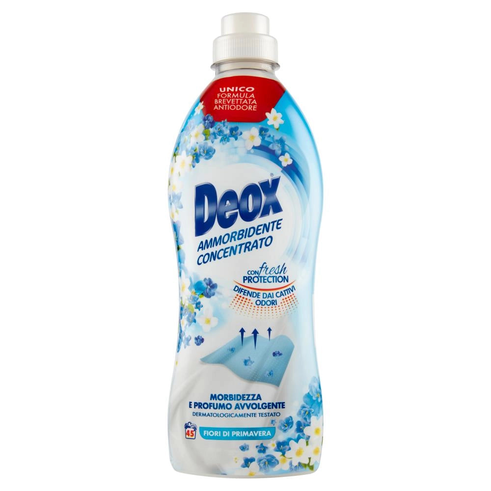 DEOX SET 2 CONFEZIONI DI AMMORBIDENTE CONCENTRATO LAVATRICE FIORI DI PRIMAVERA 80 LAVAGGI 900 ML L'UNA