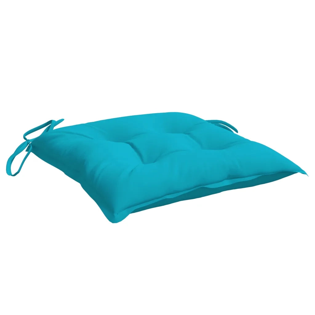 Cuscini per Sedia 4 pz Turchese 50x50x7 cm Tessuto Oxford 361562