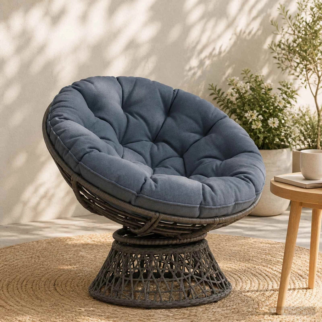 Cuscino per Sedia Appesa VIANEN 100% Poliestere Blu 954003