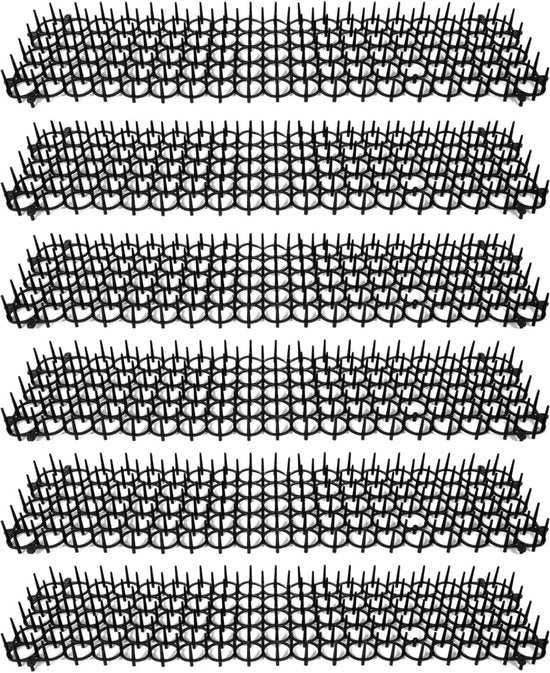 Stecchi per balcone - Repellenti per colombi - Recinzioni e tetto / Difesa colombi - Anticat - Difesa animali - Repellenti uccelli - 49 x 14cm (Set di 6)