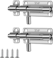 Maniglia di Sicurezza in Acciaio Inossidabile - Maniglia di Sicurezza con Blocco - Maniglia di Sicurezza con Protezione - Maniglia di Sicurezza con Rosetta - 2 Pezzi 10 cm - Chiusura a Gomito