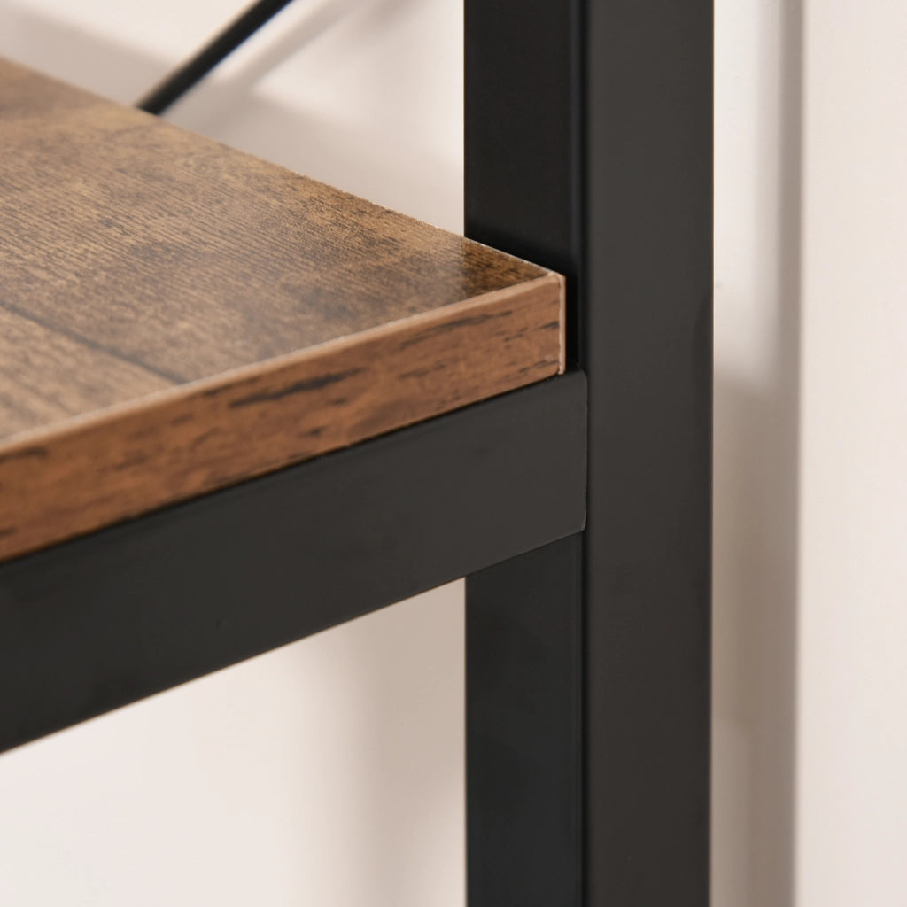 Libreria Industriale Vintage ¨C Xylo ¨C 6 Ripiani Legno Metallo Nero 80x30x180cm