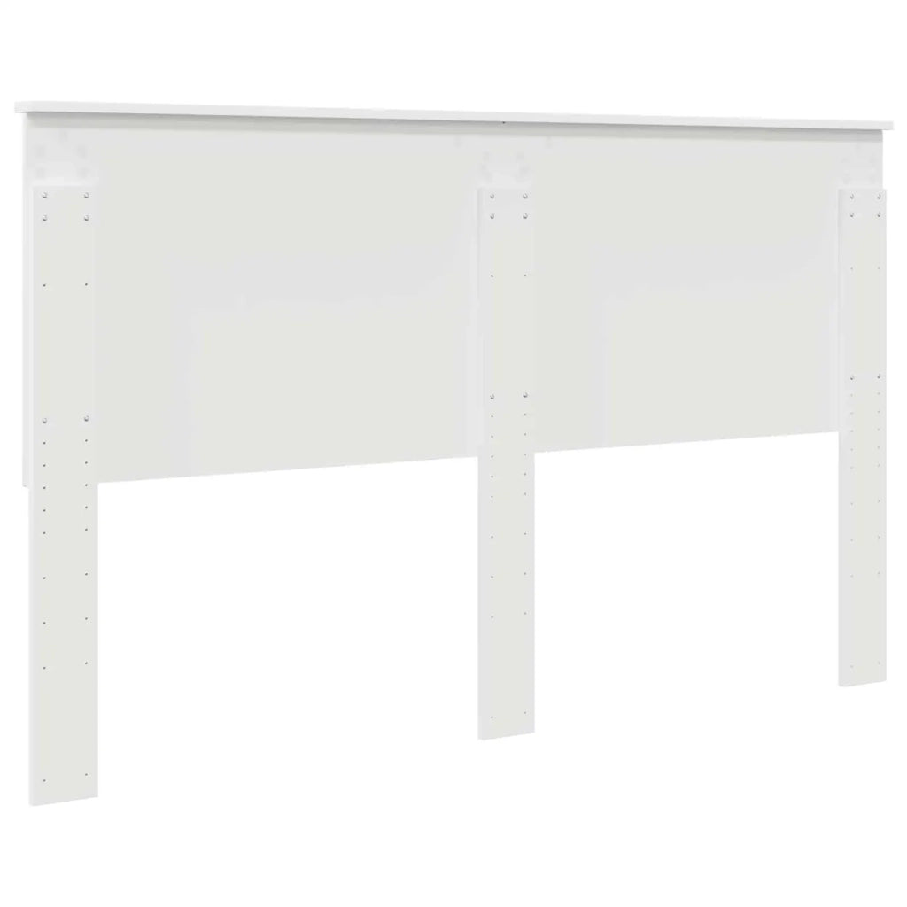 Testiera con testiera Bianco 160 cm Legno multistrato 887736